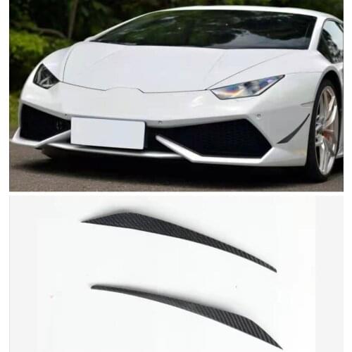 For Lamborghini Huracan LP610 Real Carbon Fiber For Car Front Bumper Splitters Side Wind knife Aprons