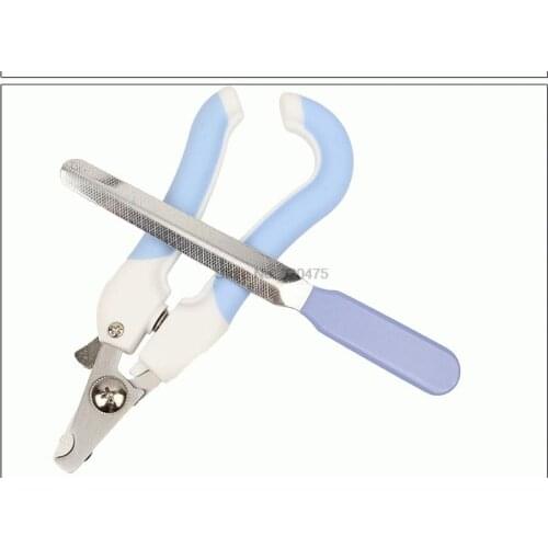 By dhl 500set Portable Pet Toe Care Stainless Steel Dogs Cats Claw Nail Clippers Cutter Nail File Scissors Trim Nails Pet