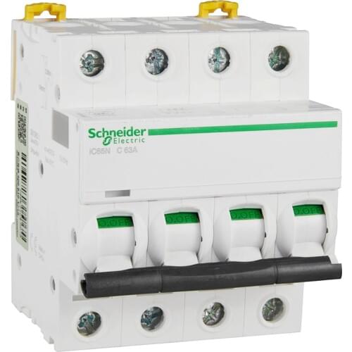 Original export IC65N distribution protection small circuit breaker C curve 4P 63A DIN rail installation