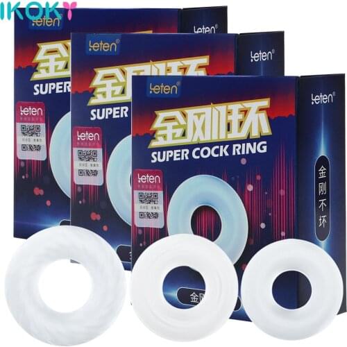 IKOKY Elastic Penis Ring Elastic Cock Ring Sex Toys for Men Delay Ejaculation Male Masturbator