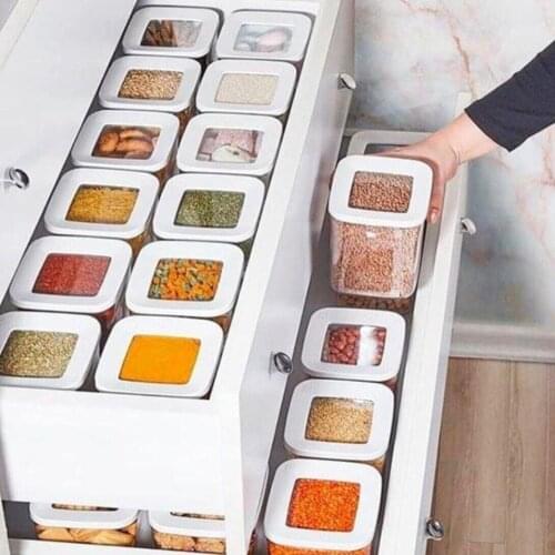 12 Piece Storage Box Modern And Quality Kitchen Pantry Organizer Legume 900 Ml