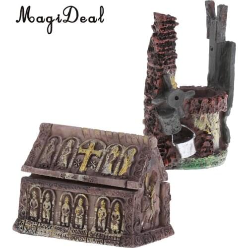 MagiDeal Sand Armor Scene Building Simulation Resin Dry Well Casket Coffin Model Toys for Diorama Wargame