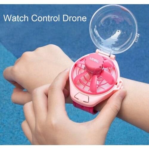 Mini Drone Ufo Watch Control Aircraft Quadcopter Radio Controlled Aircraft Mini Helicopter One Button Take Off Toys for Boy Girl