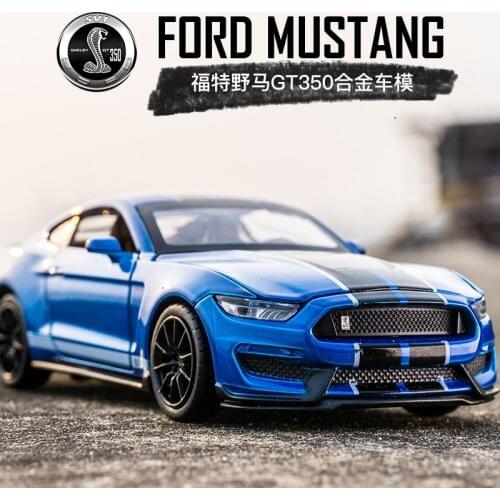1/32 Ford Mustang Alloy Car Model Shelby Gt350 Metal Car Toys For Children Fast And Furious Diecasts & Toy Vehicles Boys Gifts