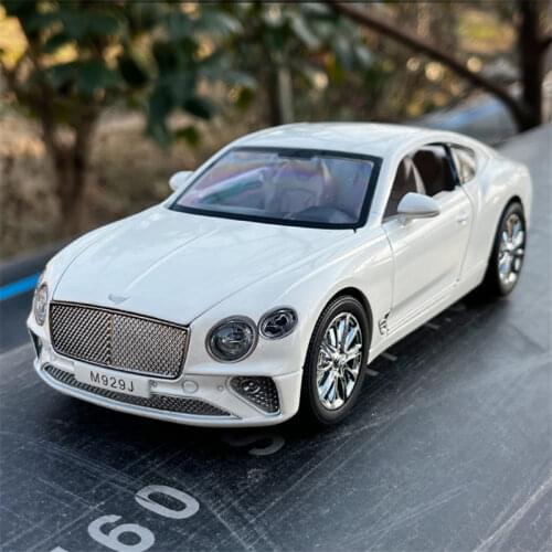 1:24 Continental GT Alloy Car Model Diecasts & Toy Vehicles Metal Car Model Simulation Sound Light Collection Childrens Toy Gift