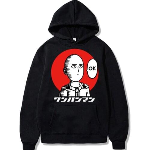 One Punch Man Anime Hoodie Oversized Sweatshirts Men Hoodies Tracksuit Crewneck Sweatshirt Harajuku Japanese Streetwear Pullover