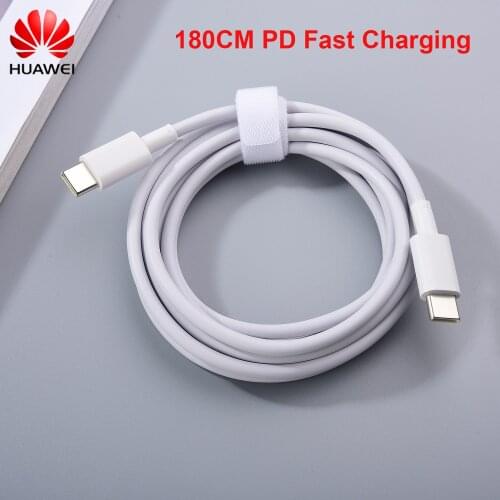 Original 180cm Huawei USB Type C PD Cable Fast Charging For huawei P30 P20 P10 Pro lite Mate 30 20 10 Pro Honor 30pro V40 X10 9X