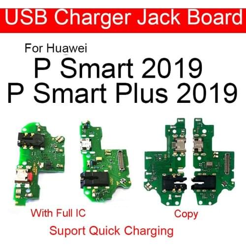 USB Charger Board For Huawei P Smart plus 2019 Chargring USB Jack Port Board for Huawei Honor 10 Lite Repair Replacement Parts