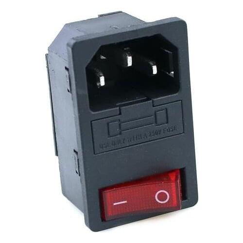 AC power socket with horizontal switch socket