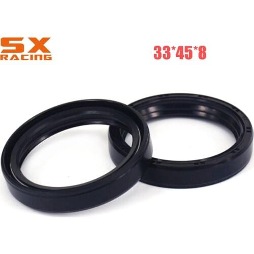 33*45*8 Motorcycle Front Fork Damper Oil Seal & Dust Cover For XV125 XV250 2002 2003 2004 05 06 07 2008 2009 2010 2011 2012 2013