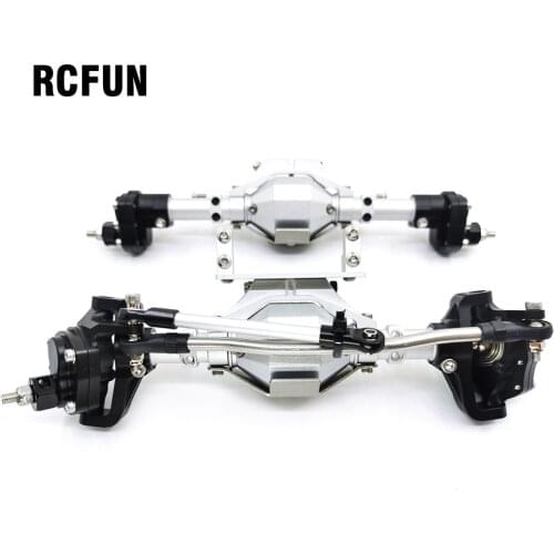 SCX10 Aluminum CNC Anodized Full Front Rear Portal Axle for 1/10 RC Crawler Car Axial SCX10 II 90046 90047 Upgrade Parts