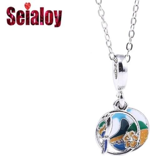 Seialoy New Brazilian Parrot Pendant Necklace For Women Girl Original Gold Field Charms Pendant Collar Fashion Necklace Jewelry