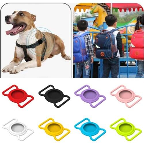 Pet Silicone Case Apple Airtag Case Dog Cat Collar GPS Finder Protective Silicone Case Apple Air Tag Tracker Case Pet Supplies
