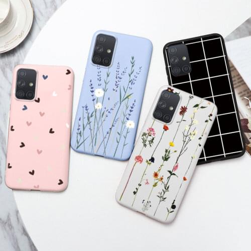 For Samsung Galaxy A71 Case Flowers Avocado Silicone TPU Soft Back Cover For Samsung A71 A 71 A717F 6.7'' Phone Case Funda Shell