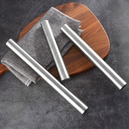304 Stainless Steel Rolling Pin Kitchen Utensils Noodle Sticks Baking Tools Household Items Kitchen Accessories Gadgets
