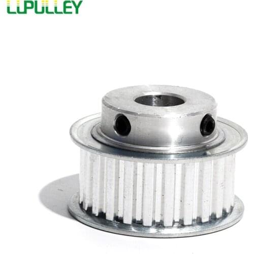 LUPULLEY XL 24T Timing Pulley With Bore Size 6/10/12/14/16/17/18mm Synchronous Aluminum Alloy Pulley With 16mm Belt Width