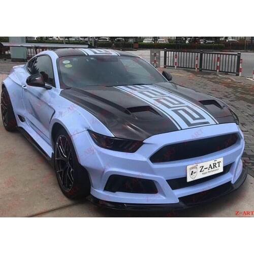 2015-2017 Z-ART carbon engine cover for Mustang carbon fiber engine bonnet for Mustang carbon fiber engine hood for Mustang