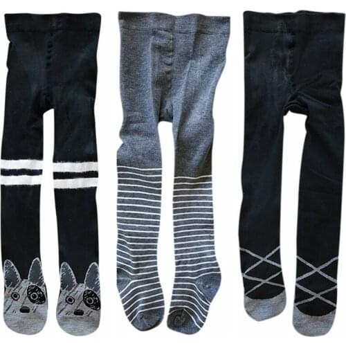 2019 Baby Stockings New Cotton Girl Tights Fashion Kids Children Pantyhose Cartoon Print Spring Tights For Girls 3-11Y