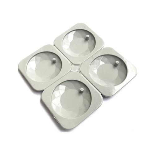 4-Cavity Diamond Soap Aromatherapy Wax Candle Plaster Epoxy Making Silicone Mold H769