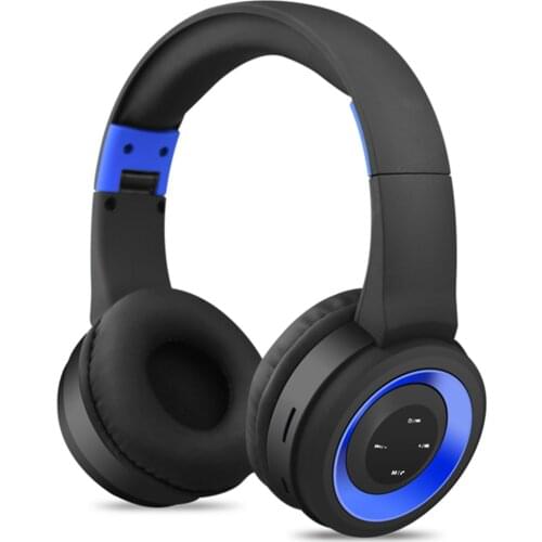 Wireless Headphones Noise Cancelling BT Headband Sport Game Headset Foldable Stereo Earphones With Mic For Phone Pc Laptop