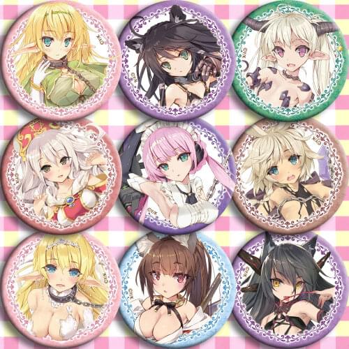 58 mm HOW NOT TO SUMMON A DEMON LORD Model Shera Badges Brooch Pins Acrylic spilla