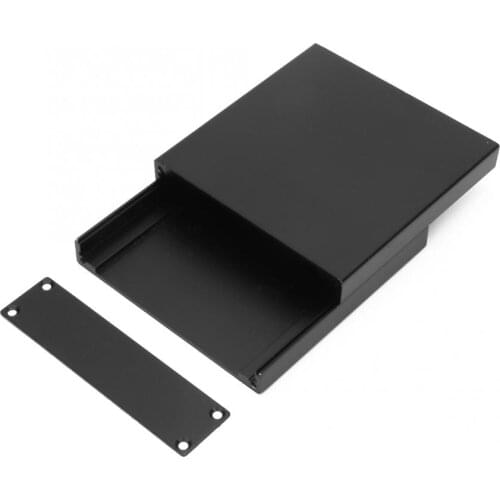 Frosted Black Extruded Aluminum PCB Instrument Project Box Case DIY Electronic wire junction box 25x98x100mm