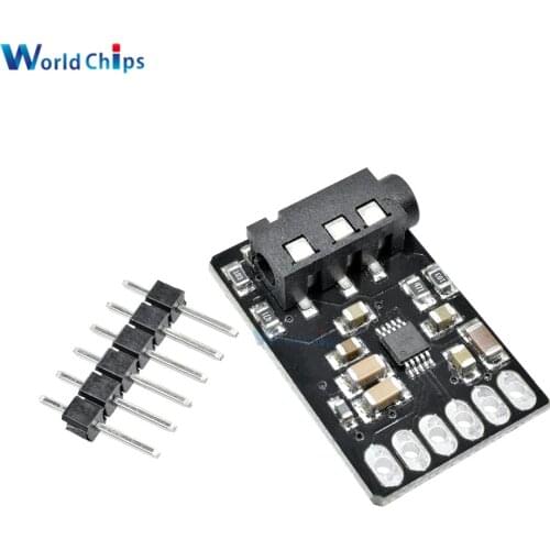 CS4344 D/A Digital to Analog Stereo Audio Converter Module with Linear Analog Low-pass Filter Auto-speed Detection I2S interface