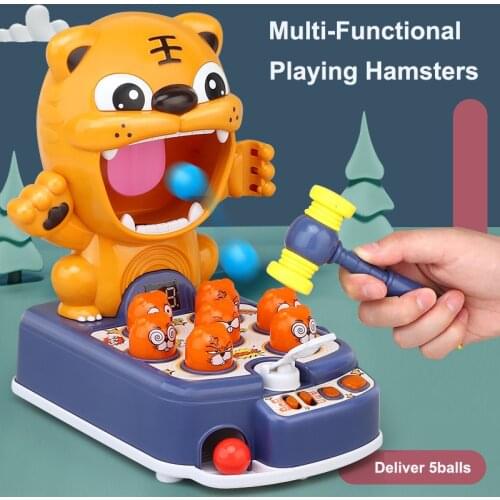 Baby Playing Hamsters Toy Multifunctional Tiger Music Infant Early Learning Puzzle Game Educational Toys For Children Gift