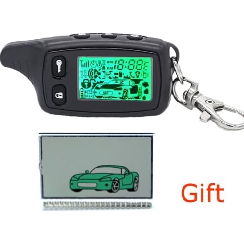 TW9010 Two way car alarm system For Russian Tomahawk TW 9010 keychain Security Alert car lock auto