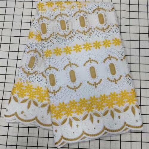 Hot Selling 100% Cotton African Dry Lace Fabric Nigerian Lace Fabric 2020 High Quality Swiss Voile In Switzerland Dress t66-484