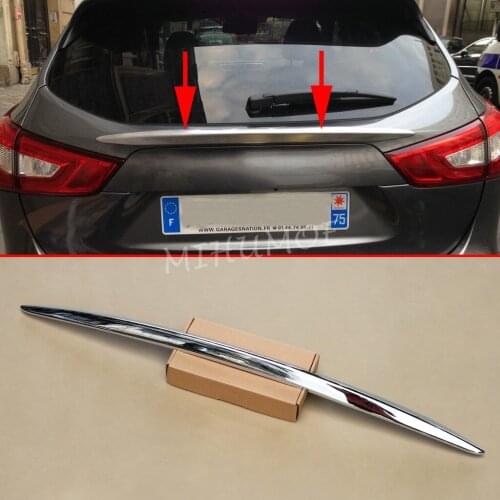 Chrome Styling Rear Trunk Tail Gate Trims Cover Lid For Nissan 2014-2020 Qashqai J11, 2017-2021 Rogue Sport Accessories
