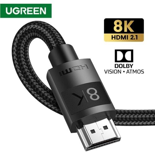 UGREEN HDMI 2.1 Cable 48Gbps Ultra High Speed 8K HDMI Cable 4K/120Hz Dynamic HDR Dolby Atmos for PS5 Xbox Series X Cable HDMI