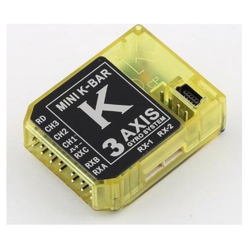 KBAR K8 V2 three-axis gyroscope 3 Axis Gyro Flybarless System For Mikado VBAR ALIGN T-REX RC Airplane