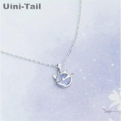 Uini-Tail hot sale new 925 sterling silver original kitten planet necklace simple wild temperament niche design high quality