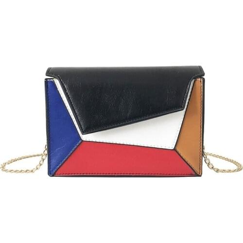 Hot Sales Women Handbag Designer Chain Small Bag Womens New Style Fashion Messenger Bag Lady Patchwork Shoulder Bag 2021