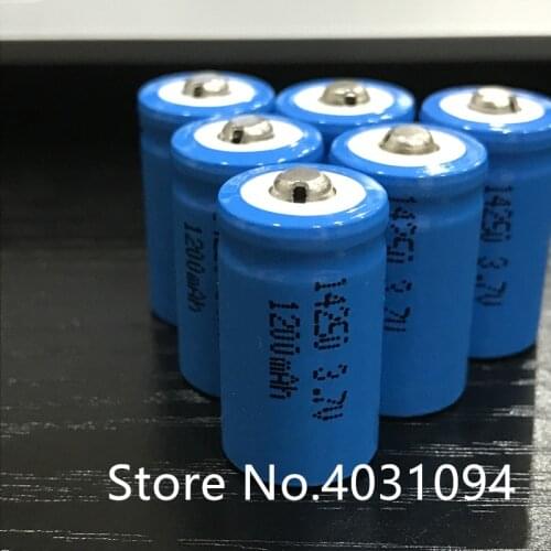 2PCS ER14250 LS14250 14250 3.7V1200MAH Lithium Battery Large Capacity Rechargeable