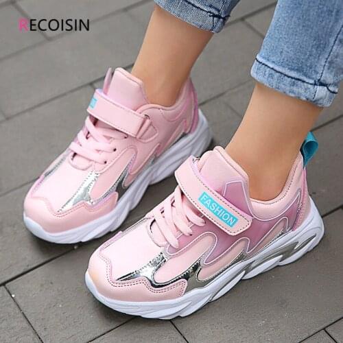 RECOISIN Fashion Children Shoes Breathable Sports Shoes For Girls Casual Kids Sneakers Girls Shoes Boys Basket Chaussure Enfant