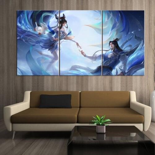 Home Decor Modular Canvas Picture 3 Piece Arena Of Valor: 5v5 Arena GAME Painting Poster Wall For Home Canvas Painting Wholesale