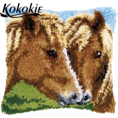 Hook and latch kits cross stitch pillow kits handicraft Embroider Needlework kits knitting needles kit for sewing mat pillowcase