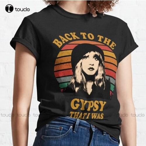 New Back To The Gypsy That I Was Vintage Retro Sunset Stevie Nicks Classic T-Shirt T Shirts For Women Men Cotton Tee Shirt S-3Xl