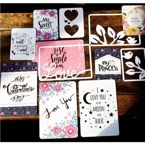 My Sweet Journaling Gold Foil Hollow Out Pocket Cards for Scrapbooking DIY Projects/Photo Album/Card Making paper Crafts