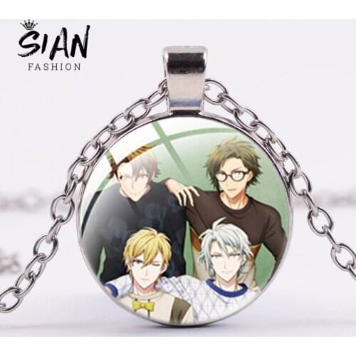 SIAN IDOLISH7 Boys Girls Anima Art Photo Pendant Trendy Student Necklace Women Man Choker Birthday Gift For Girlfriend Jewelry
