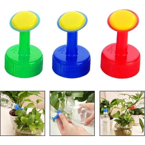 1PC Plastic Home Pot Watering Bottle Nozzle For 3cm Water Bottle Sprinkler Nozzle Plants Flower Watering Tools Random Color