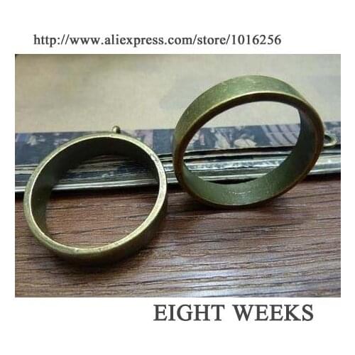 Zinc alloy pendant jewelry accessories diy handmade material charms great circle hanging ring