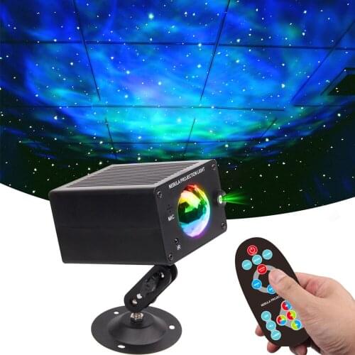 Galaxy Star Projector Light Remote Control Nebula Laser Strobe Starry Sky Projector Lamp For Bedroom Decoration LED Night Lights