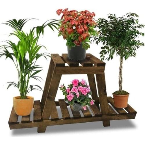 Modern Metropolhome Wood Flower bed 2 Layer Rack camellia 5362 coffee table table basse