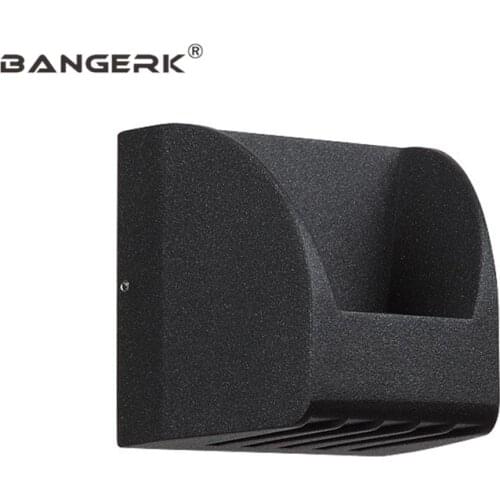 Modern LED Wall Light Black IP65 Waterproof Spotlight Outdoor Indoor Wall Sconce Lamp Garden Balcony Aisle Decor Lighting