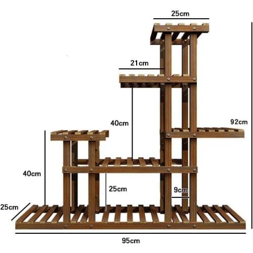 Para Plantas Indoor Pot Stojaki Huerto Urbano Madera Plant Rack Dekoration Balcony Shelf Stojak Na Kwiaty Flower Stand