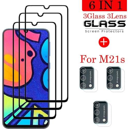 Full Cover Tempered Glass For Samsung Galaxy M21s Screen Protector For Samsung M21s Camera Glass For Samsung M21s Glass