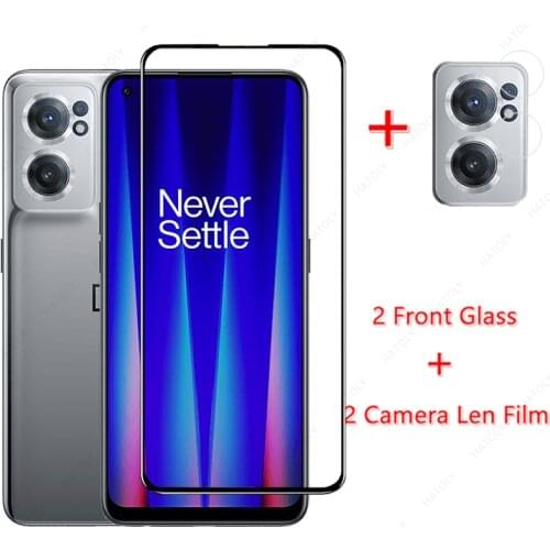 2PCS For OnePlus Nord CE 5G Glass for Nord CE 5G Tempered Glass 9 9R 8T Nord N10 5G N100 Screen Protector HD Camera Len Film